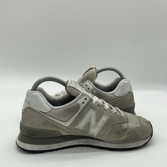 Womens Size 8 New Balance 574 Core Pack Nimbus Cloud White Beige Shoes WL574EVW - Picture 6 of 9